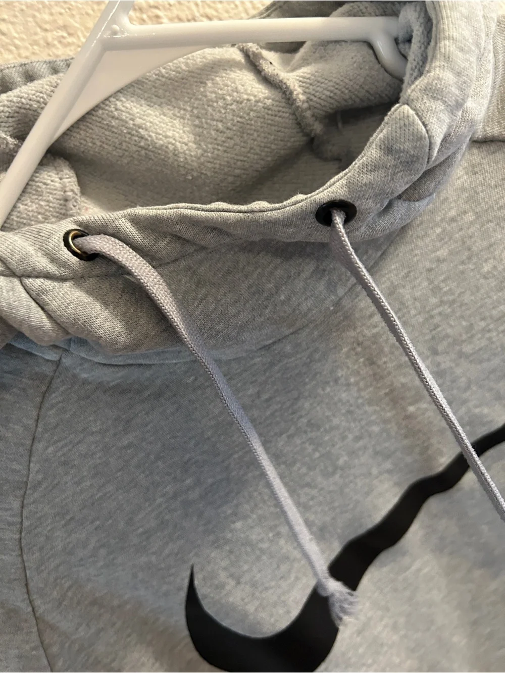 Men’s Nike Gray Hoodie with Black Swoosh